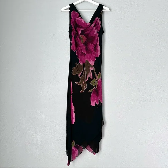 Gorgeous Vintage Floral Beaded Dress - Picture 7 of 9